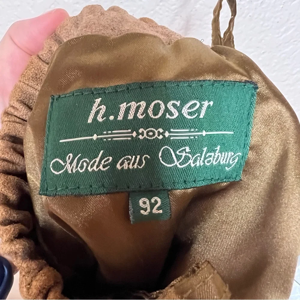 H. MOSER & CIE SUEDE LEATHER SKIRT BRAUN FOR TODLER GIRL NEW 4T/5T NWOT